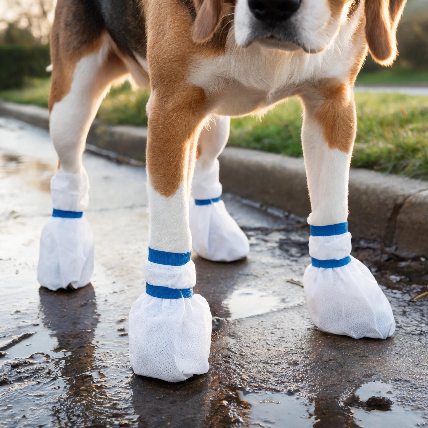 Disposable Pet Shoes | Waterproof Disposable Paw Boot Covers